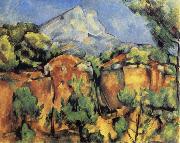 Paul Cezanne Mont Sainte-Victoire Seen from the Quarry at Bibemus Spain oil painting artist